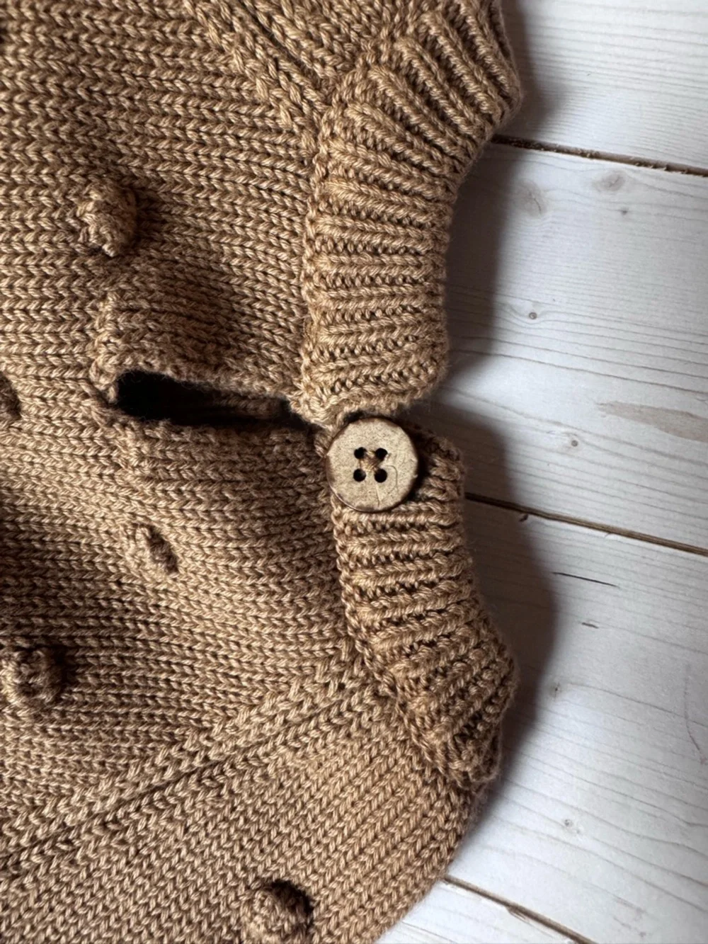 NWT- Jamie Kay Caramel Cream Dottie sweater 1 yr - Picture 4 of 4